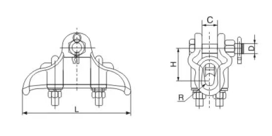 XGH Open Bag Type / Boat Type Suspension Clamp